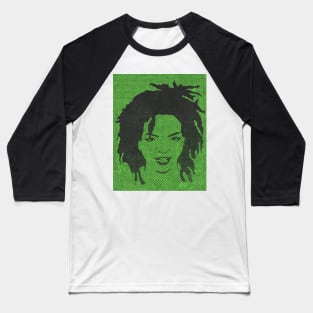 Lauryn Hill Halftone Baseball T-Shirt